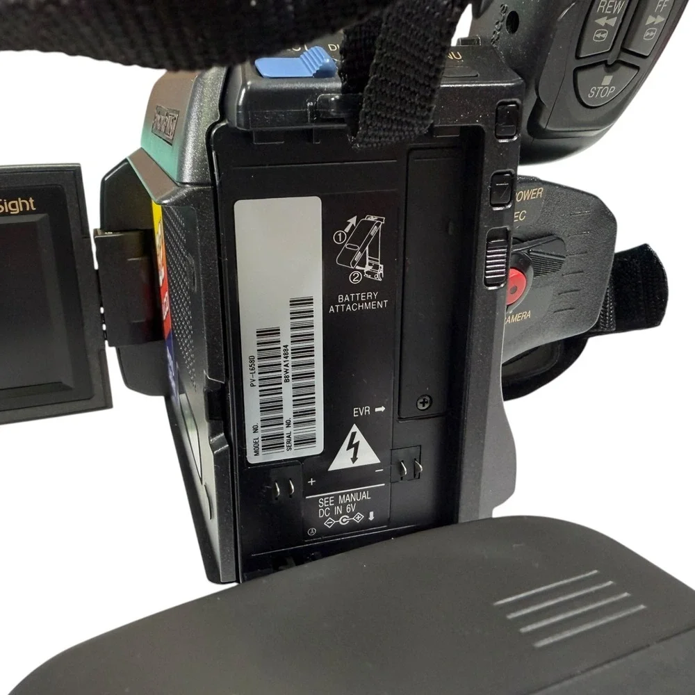 Panasonic Black Palmcorder PV-L658 VHS-C Camcorder Bundle NO CHARGER UNTESTED